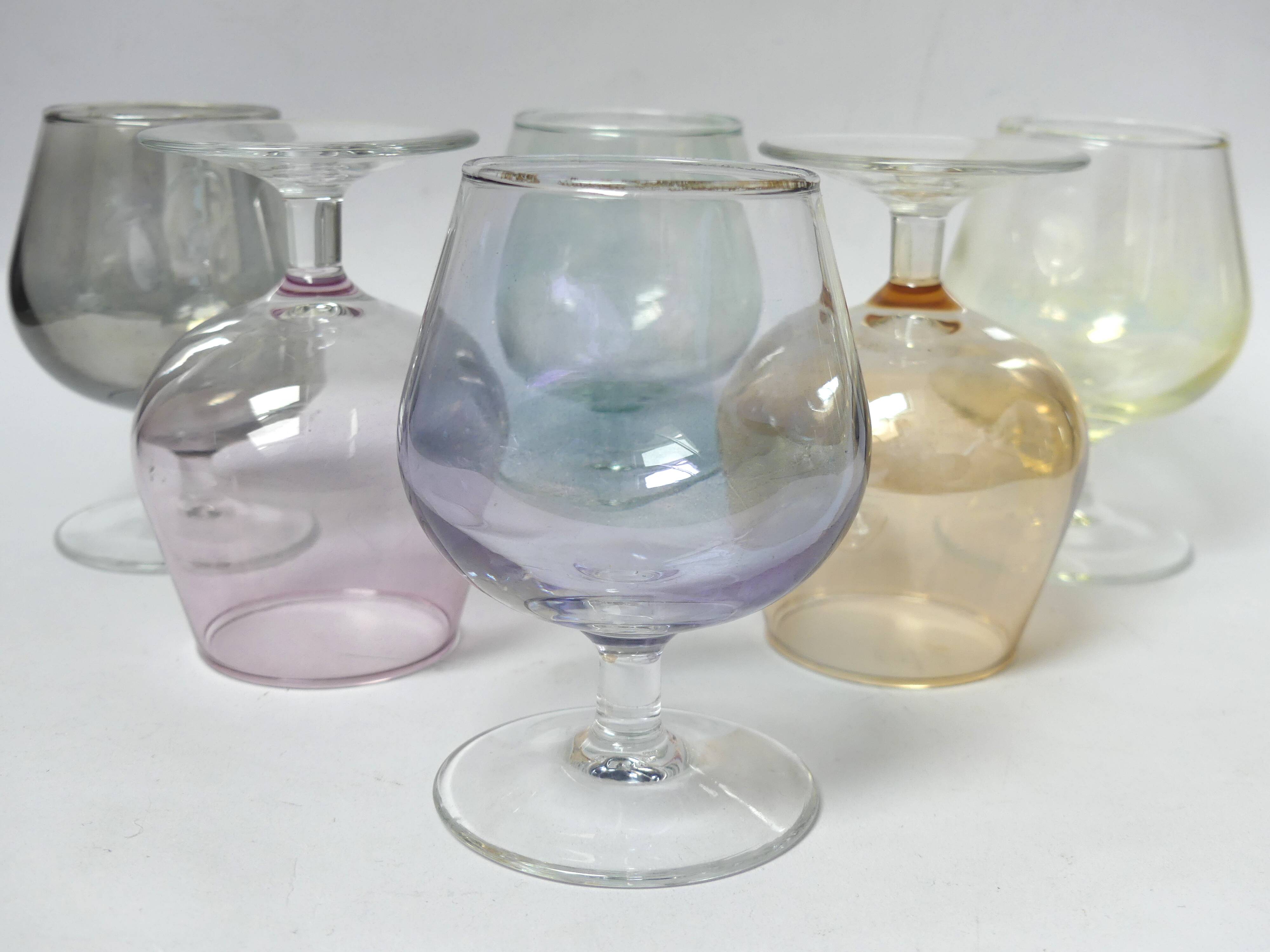 6 Luminarc cognac glasses