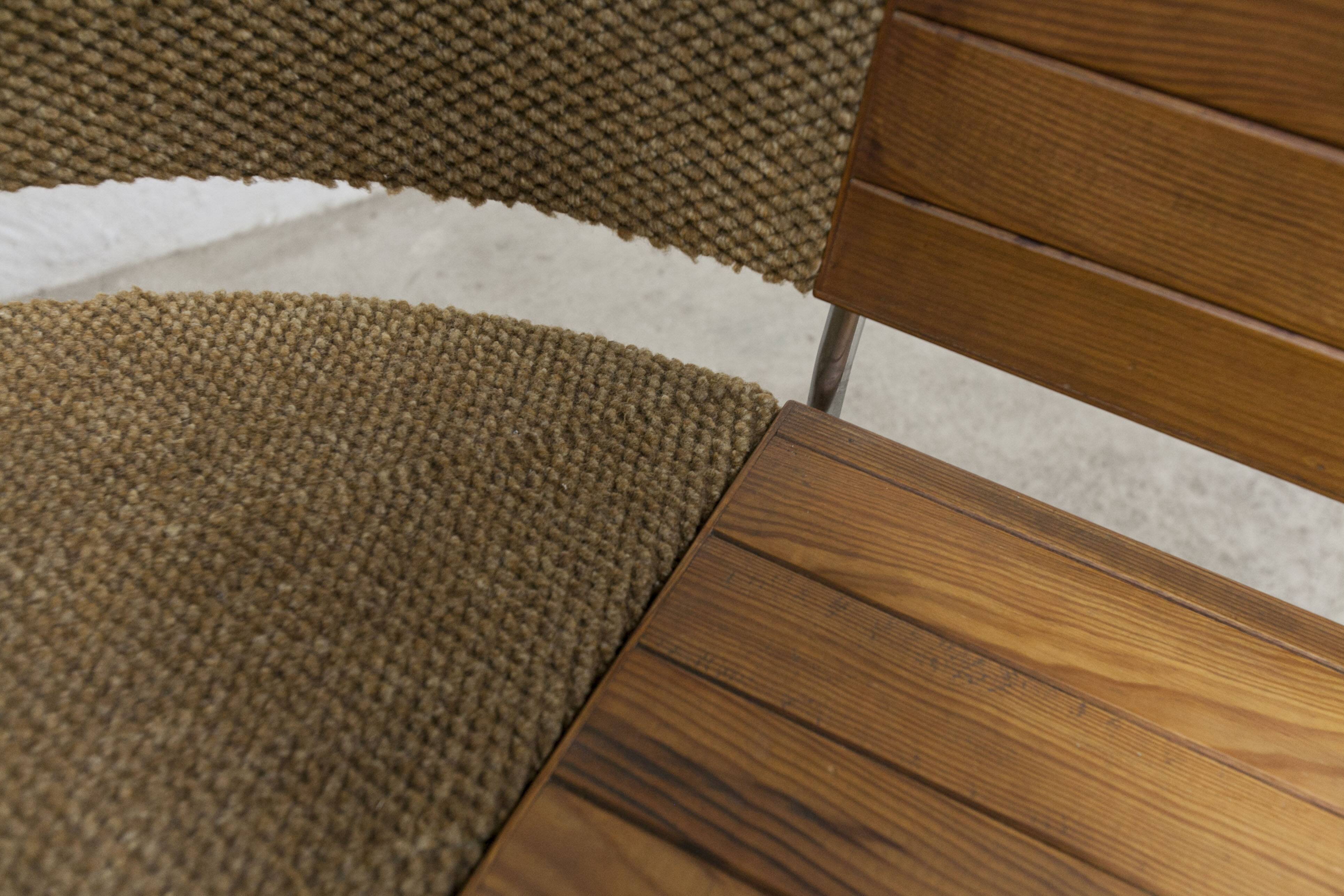 1970 wooden kitchen corner bench set