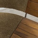 1970 wooden kitchen corner bench set