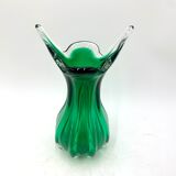 Egermann green vase, Czech Republic, 1970s