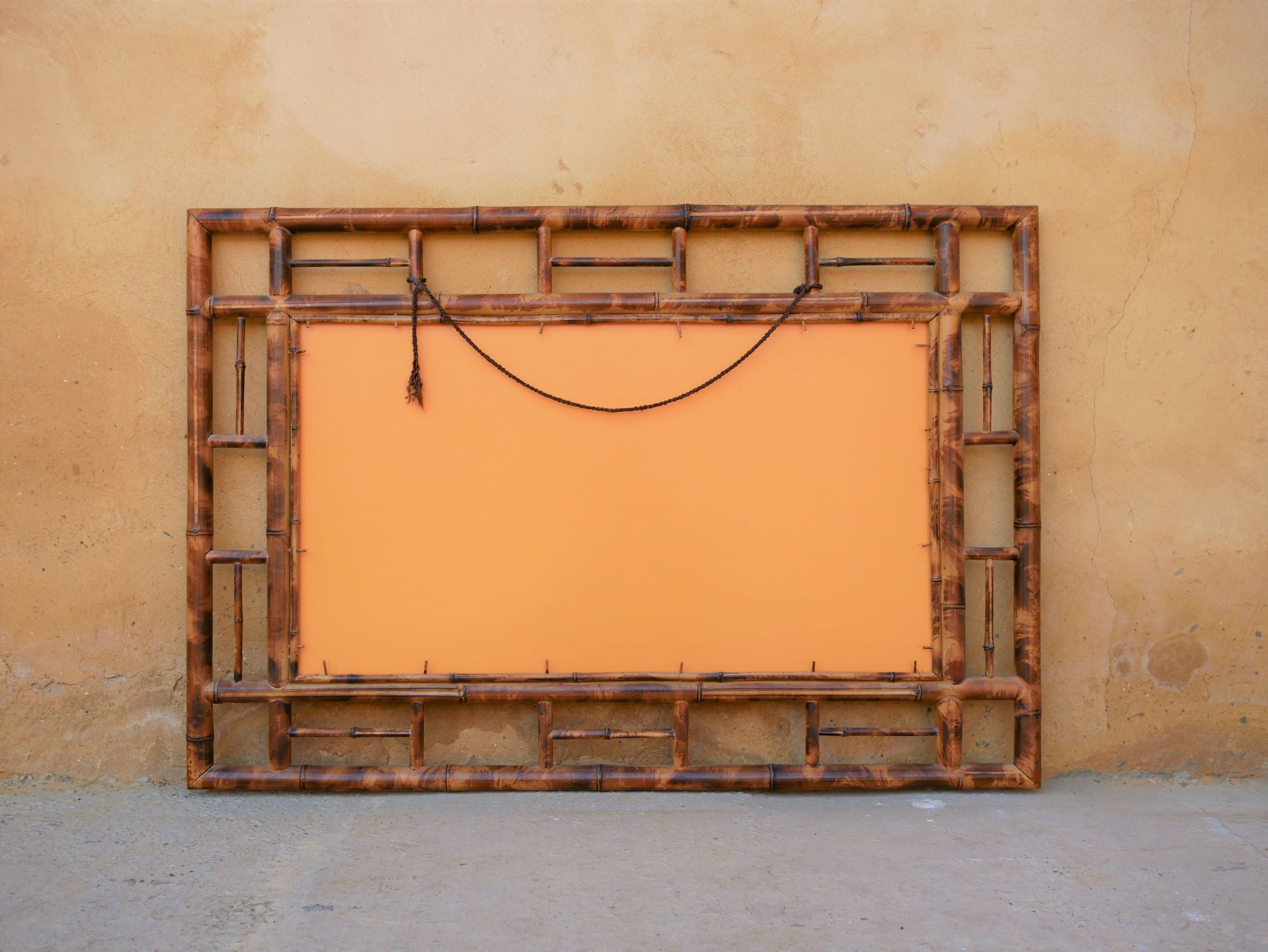 Vintage bamboo mirror