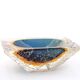 Cracked glass ashtray from Murano, Italy 70s