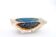 Cracked glass ashtray from Murano, Italy 70s