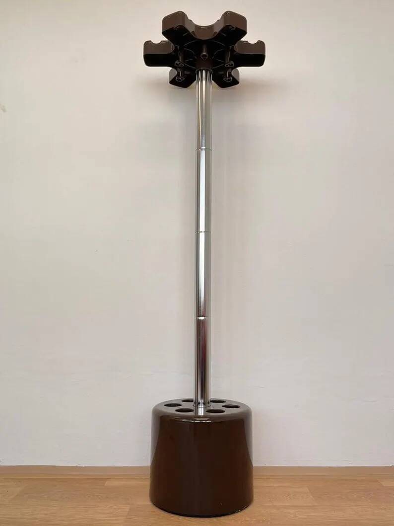Mid Century Coat Rack and Umbrella Stand Velca, Paolo Orlandini & Roberto Lucci, 1970s