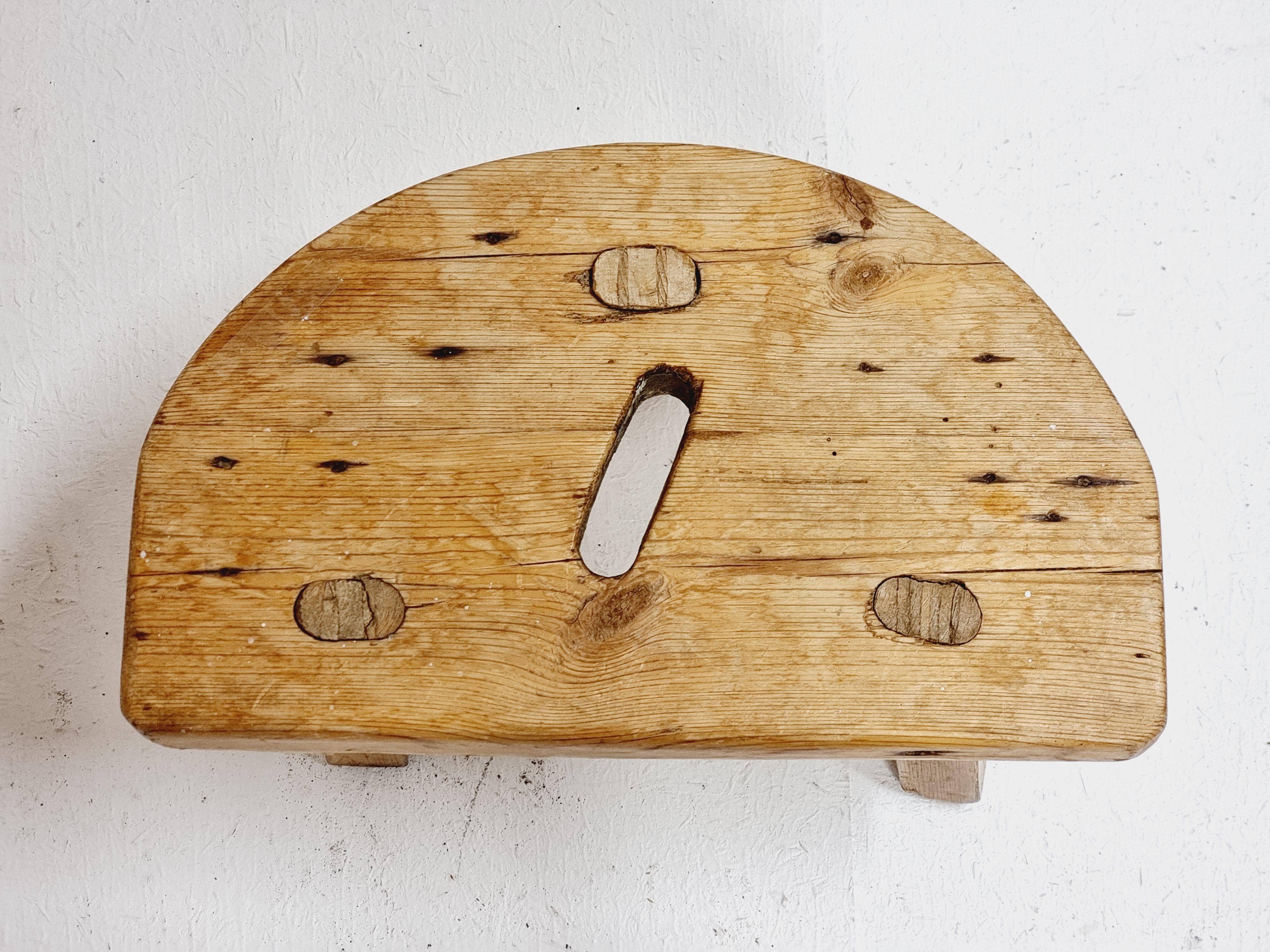 Allmoge stool/Swedish craftsmanship, dated 1948