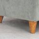 1960s, Danish 2-seater sofa. light green furniture velour.