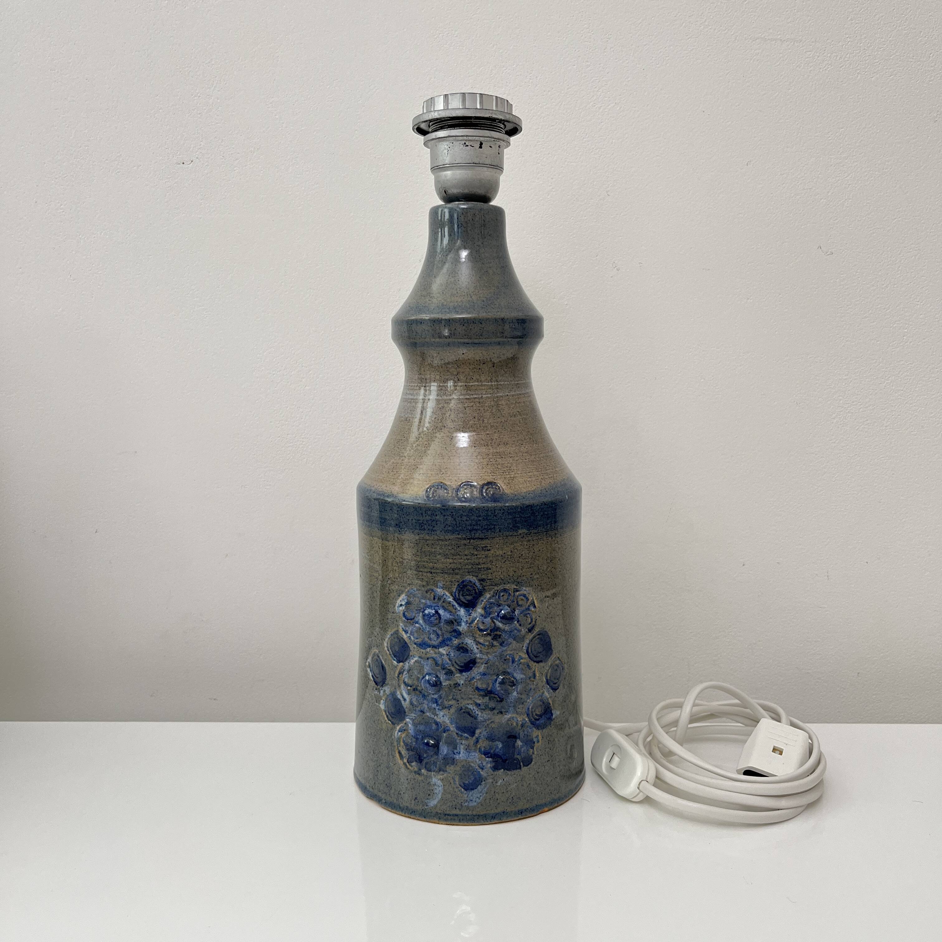 Ceramic lamp Hanne Stentoj Denmark circa 1960