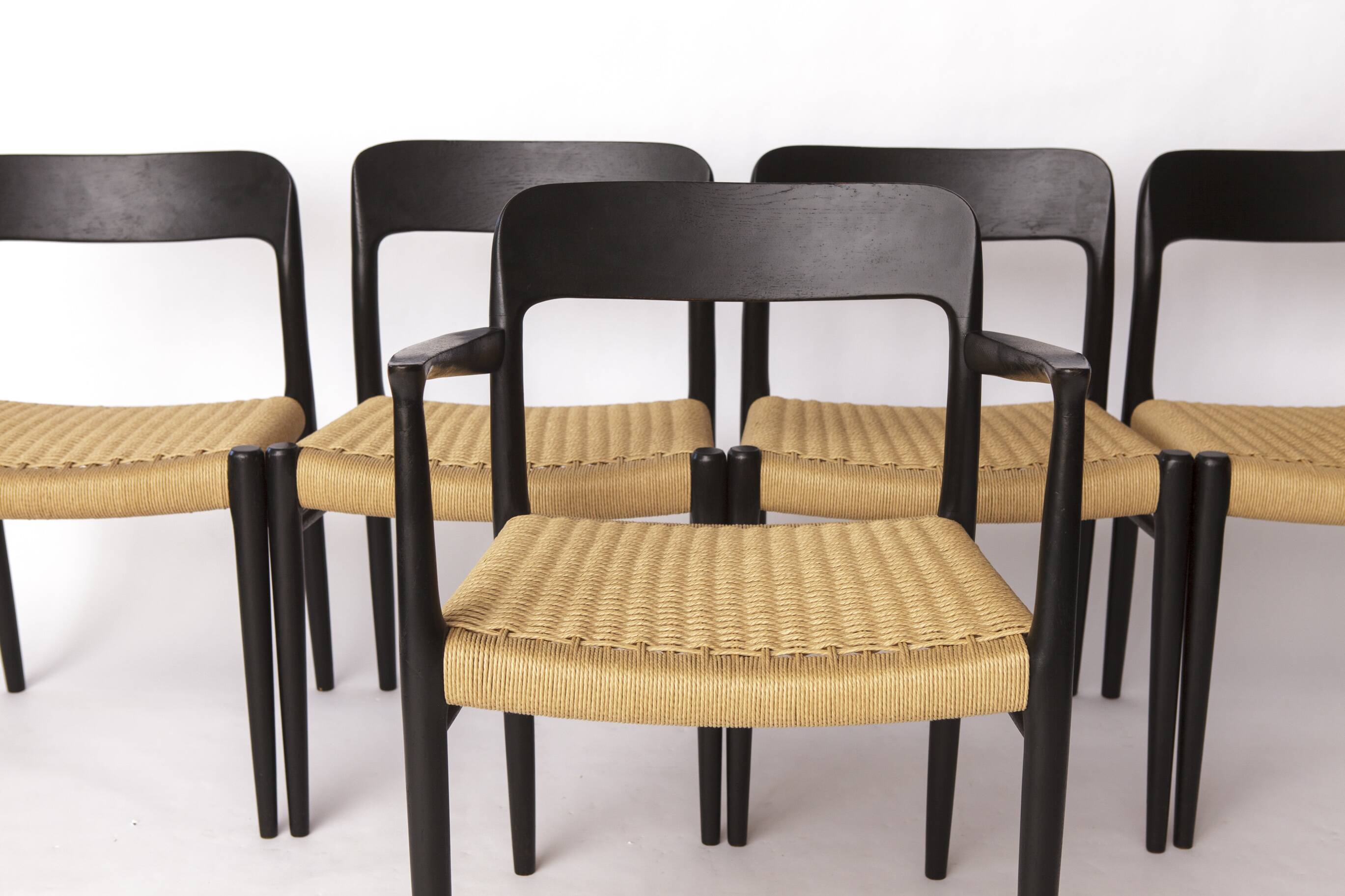 Niels Otto Møller Armchair Black 1960s – Danish Mid-Century Chair Model 56