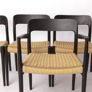 Niels Otto Møller Armchair Black 1960s – Danish Mid-Century Chair Model 56