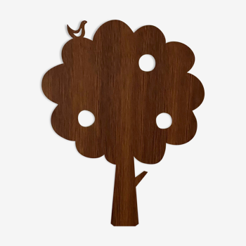 Children's wood wall lamp