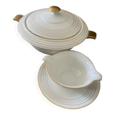 Soupière UHL France et saucière assortie
