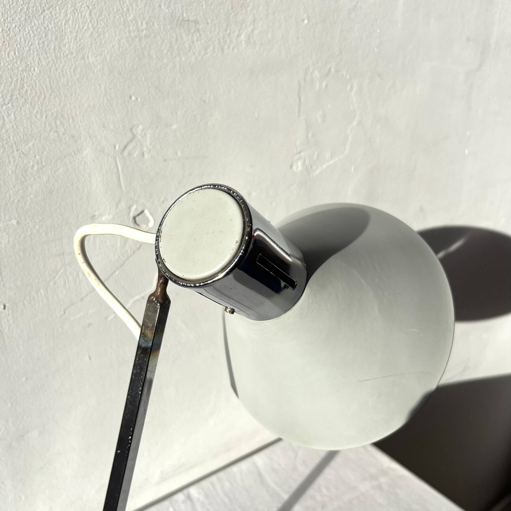 Vintage metal and chrome desk lamp, Italy, 1960s