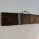 Miroir vintage 1900 triptyque barbier Art Nouveau - 19 x 78  cm