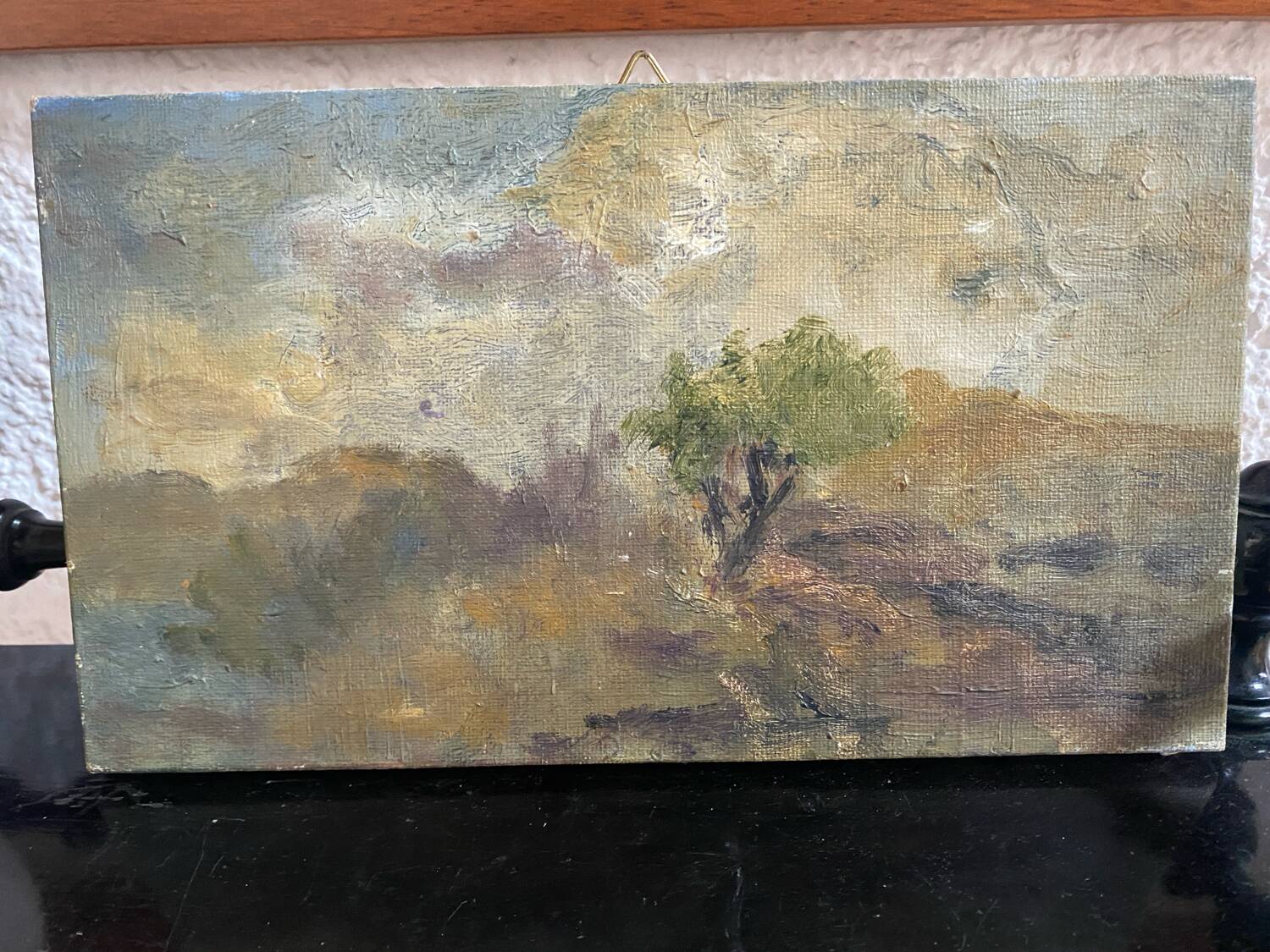 Oil on canvas on old frame