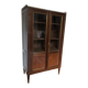 Vitrine / bibliothèque style Louis XVI en acajou et marbre - Début XXème