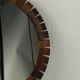 Teak rosewood Danish midcentury cube mirror, 1960s, 33 cm