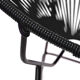 Fauteuil huatulco noir boqa