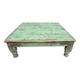 Ancienne table à thé en teck birman