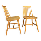 2 IKEA mid-century chairs in the style of Yngve Ekström's "Pinocchio"