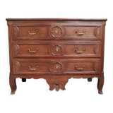 Commode Louis XV en noyer