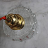 Moulded glass globe walk-in lamp