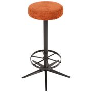 Tabouret vintage orange foncé, Allemagne, 1960s