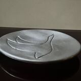 polished aluminum pocket emptier, signed and stamped in the mass