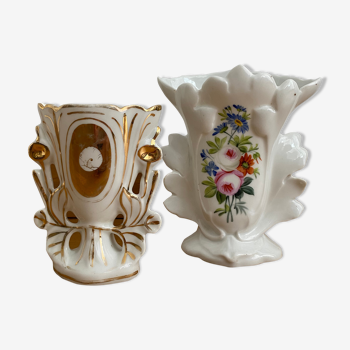 Two bridal vases