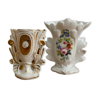 Two bridal vases