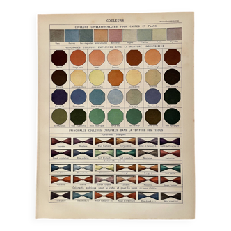 Lithographie sur les couleurs (peinture) - 1900