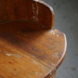 Wabi Sabi trunk armchair from the mid-20th century in pine, by a Swedish cabinetmaker, 1950s.