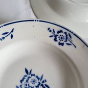 4 Deep Plates in earthenware Moulin des Loups & Hamage model Lucien