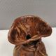vase shaped like a money bag, in beautiful earthy colours.