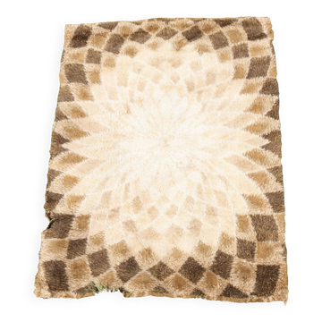 Space age rug. psychedelic patterns. circa 1970