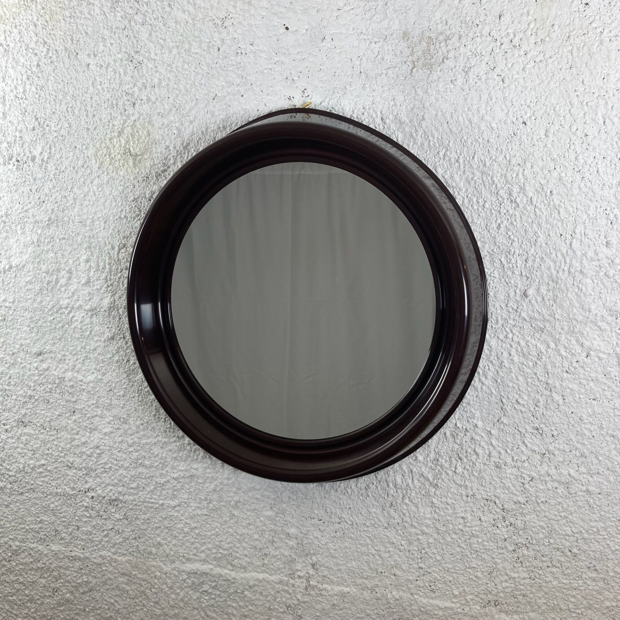 Dal Vera 70s space age mirror, plastic design made in Italy, 64x63 cm