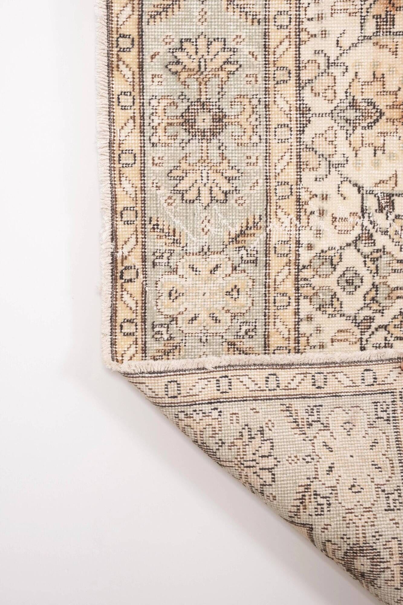 Vintage Turkish Oushak rug 201x326 cm