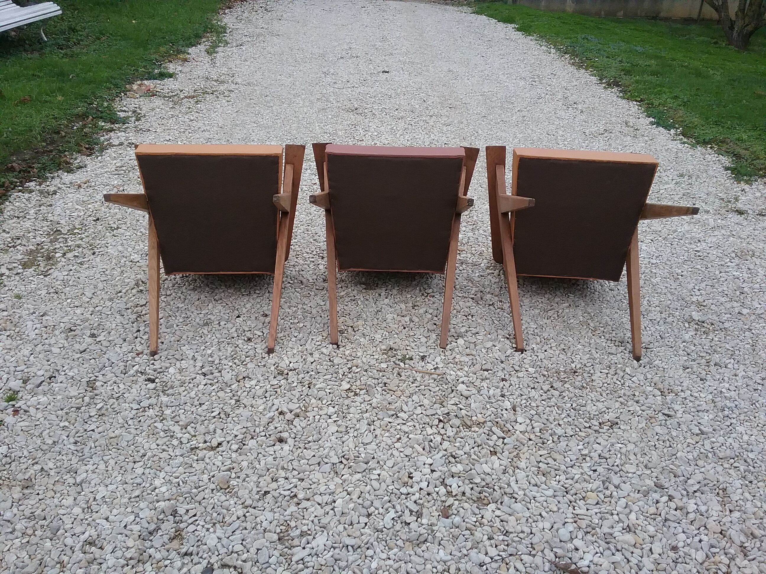 Three armchairs