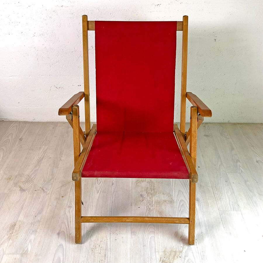 Paire de fauteuils pliants Plidéal vintage 50's