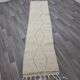 Handmade Berber rug runner size 75/300 cm