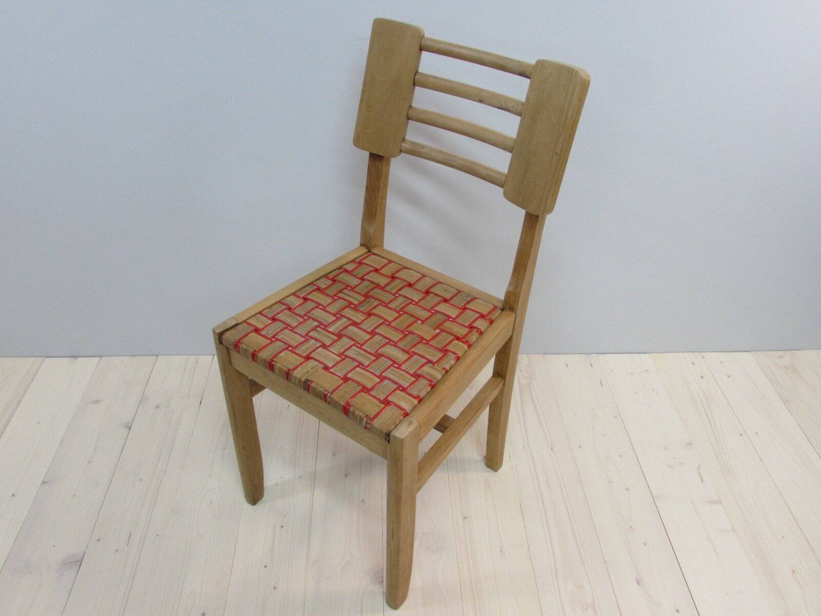 4x vintage dining chairs 1950s by Pierre Cruège