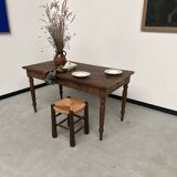 Old walnut bistro table