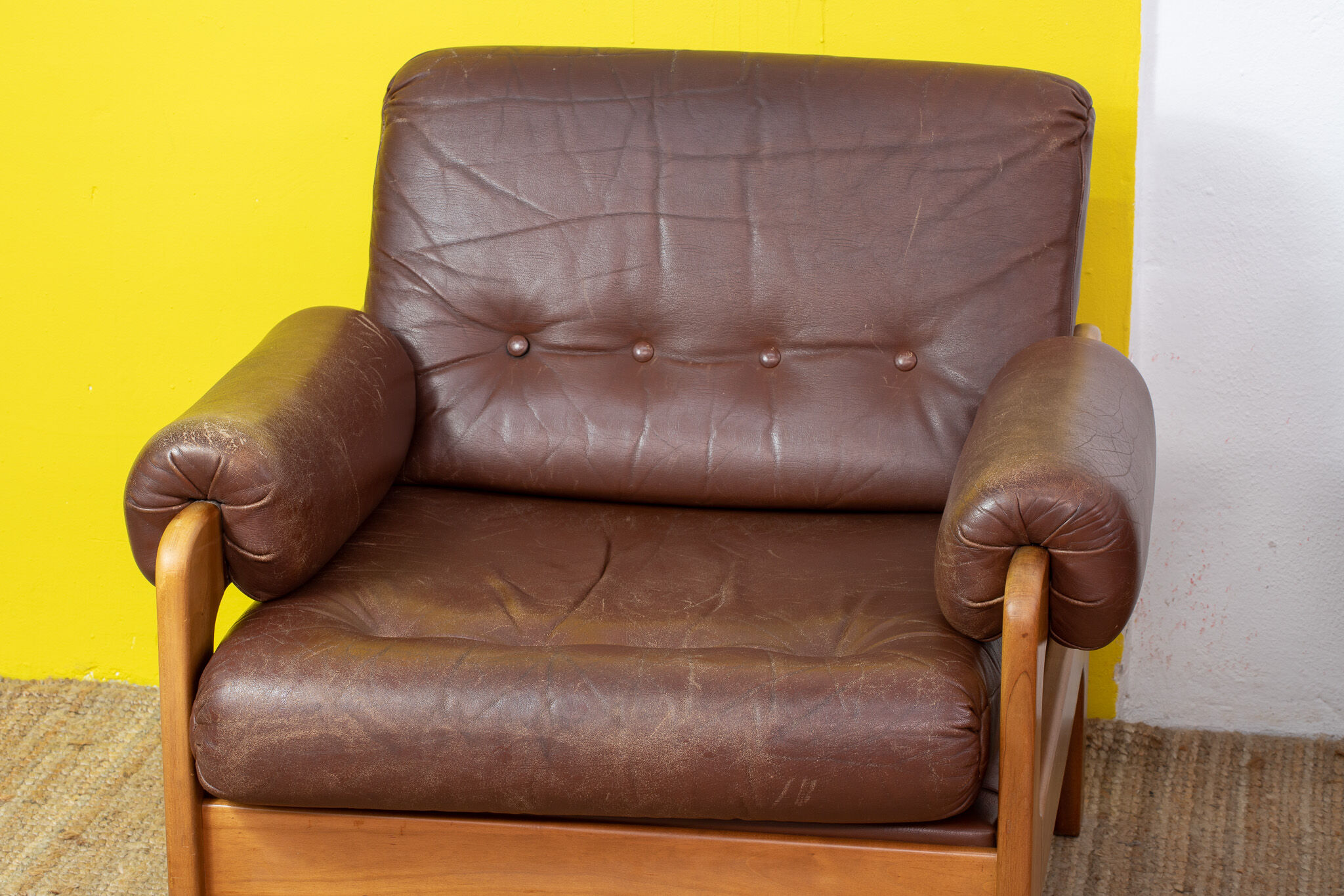Fauteuil Scandinave Vintage – 80 cm