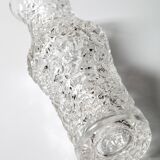 Mid-Century Pressed Glass Vase by Václav Hanuš: Czech Retro Decor