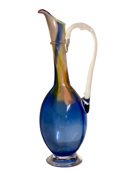 Blue carafe blown glass