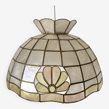 Vintage mother-of-pearl pendant light