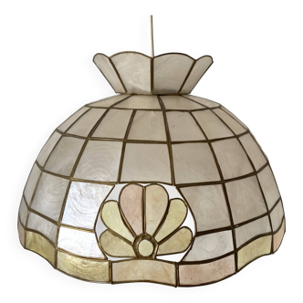 Vintage mother-of-pearl pendant light