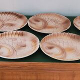 Bouillabaisse earthenware service from sarguemines vintage