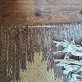 Tapis kilim scandinave vintage jaune