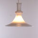 White mouth-blown opaline glass pendant by Michael Bang for Holmegaard, Denmark, 1980s