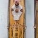 Pair of vintage wooden skis